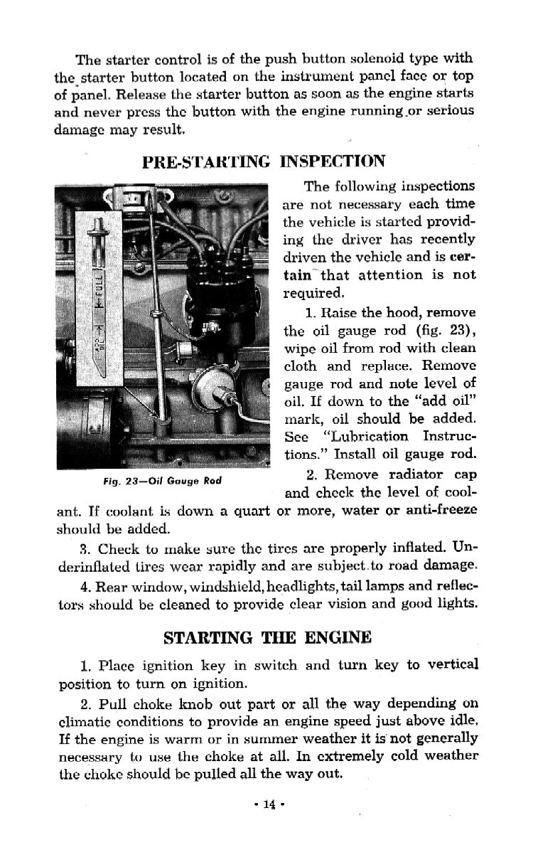 1953 Chevrolet Trucks Operators Manual Page 27